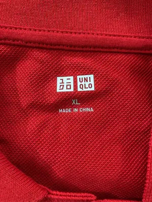 UNIQLO/ユニクロ/ポロシャツ/トップス/レッド/XL