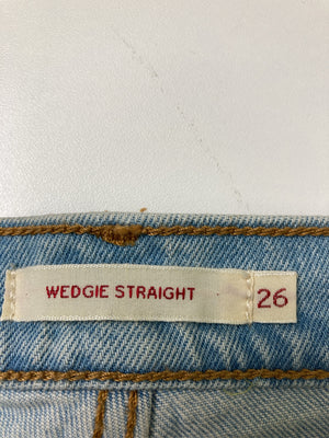 WEDGIE STRAIGHT/デニムパンツ/パンツ/スカイブルー/26