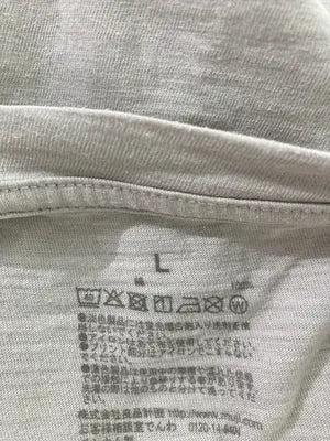 無印良品/ムジルシリョウヒン/Tシャツ/カットソー/トップス/グレー/L