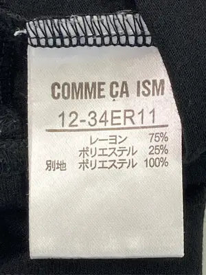 COMME CA ISM/コムサイズム/Tシャツ/カットソー/トップス/ブラック/M