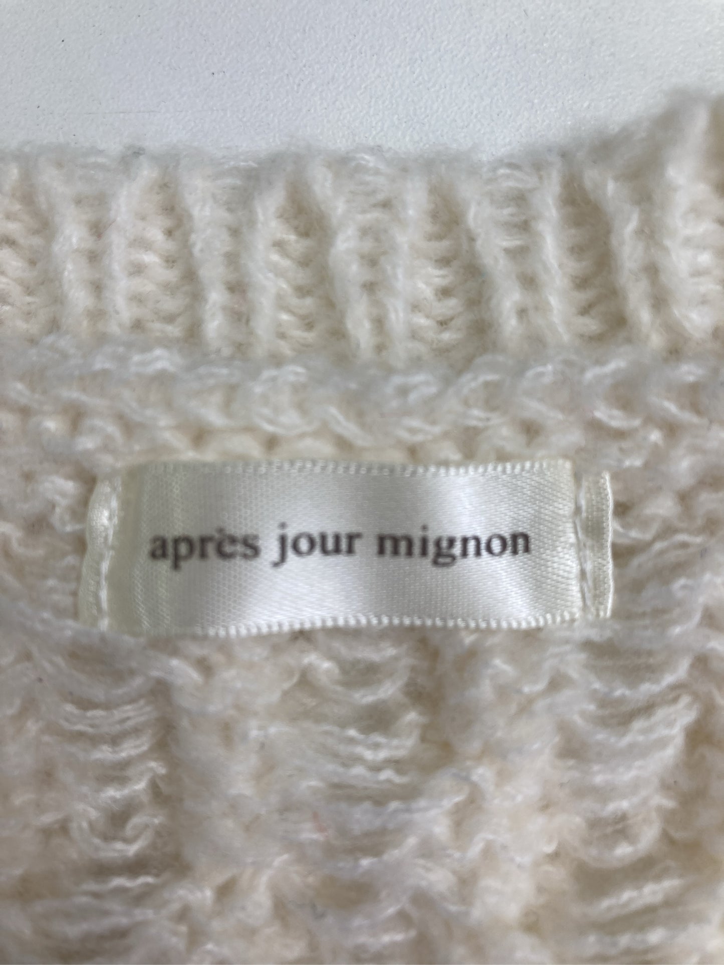 apres jour mignon/アプレジュールミニョン/カーディガン/ボレロ/トップス/アイボリー/F