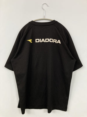 DIADORA/ディアドラ/Tシャツ/カットソー/トップス/ブラック