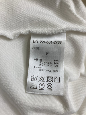 Tシャツ/カットソー/トップス/ホワイト/F
