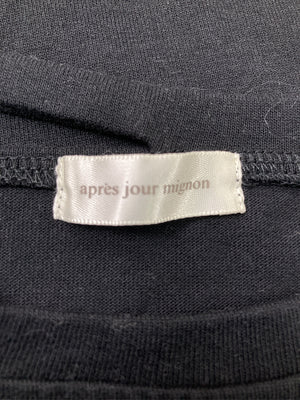apres jour mignon/アプレジュールミニョン/Tシャツ/カットソー/トップス/ブラック/F