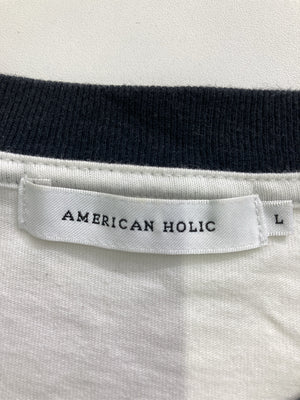 AMERICAN HOLIC/アメリカンホリック/Tシャツ/カットソー/トップス/ホワイト/L