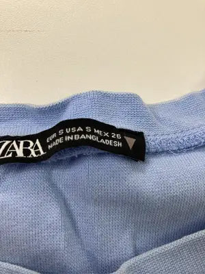ZARA/ザラ/Tシャツ/カットソー/トップス/スカイブルー/S