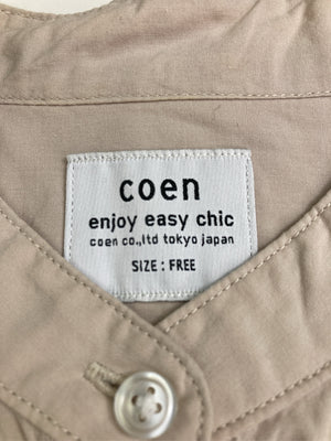 coen/コーエン/シャツ/ブラウス/トップス/ベージュ/FREE