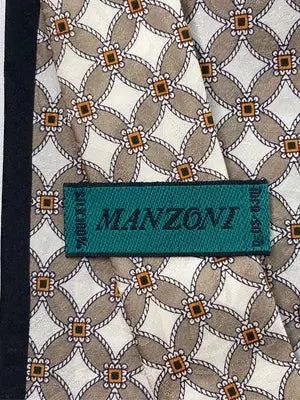 manzoni/ネクタイ/ファッション雑貨/ベージュ