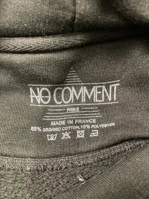 NO COMMENT/パーカー/トップス/ブラック