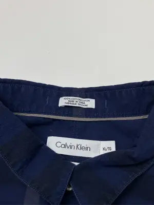 Calvin Klein/カルバンクライン/シャツ/ブラウス/トップス/ネイビー/XL
