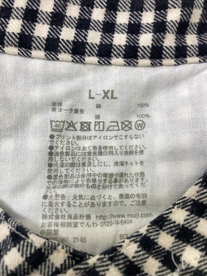 シャツワンピース/ワンピース/ドレス/ブラック/L-XL