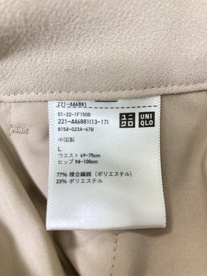 UNIQLO/ユニクロ/スラックス/パンツ/ベージュ/L
