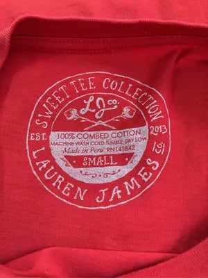 LAUREN JAMES/Tシャツ/カットソー/トップス/レッド/SMALL