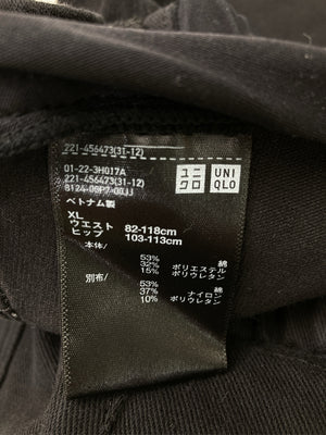 UNIQLO/ユニクロ/スラックス/パンツ/ブラック/XL
