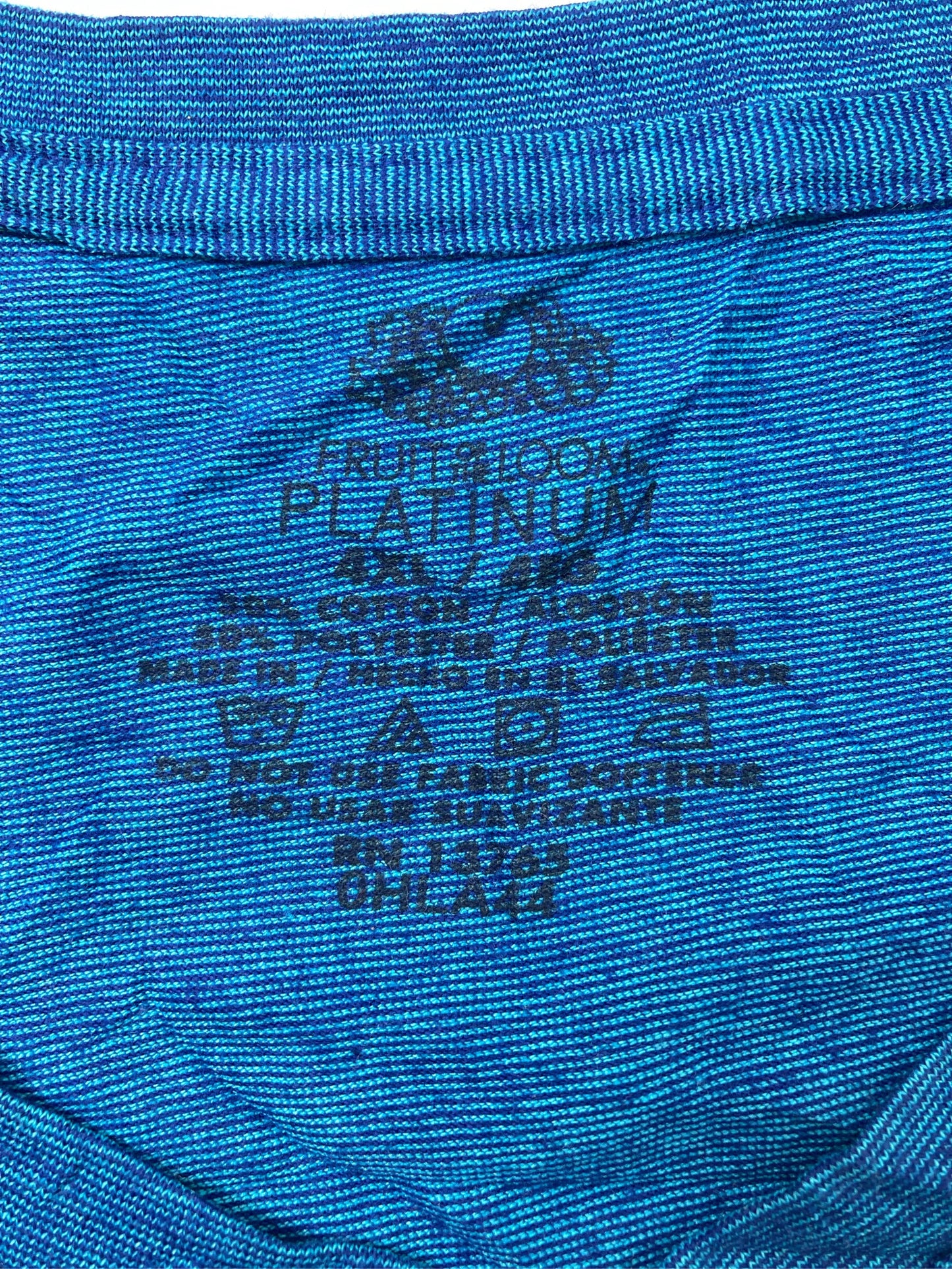 FRUIT OF THE LOOM/フルーツオブザルーム/Tシャツ/カットソー/トップス/ブルー/4XL