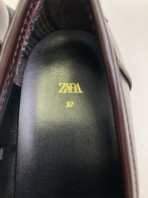 ZARA/ザラ/ローファー/シューズ/ブラウン/37