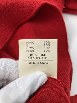 INDIVI/インディヴィ/ニット/セーター/トップス/レッド/42