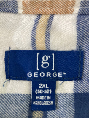 GEORGE/ジョージ/シャツ/ブラウス/トップス/アイボリー/2XL
