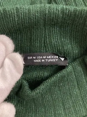 ZARA/ザラ/ニット/セーター/トップス/グリーン/M