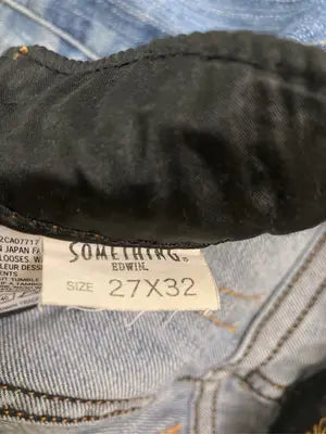 SOMETHING/サムシング/デニムパンツ/パンツ/ブルー/27X32