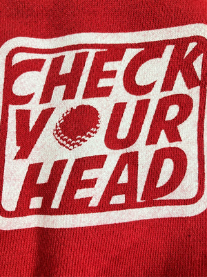 CHECK YOUR HEAD/スウェット/トップス/レッド/MEDIUM