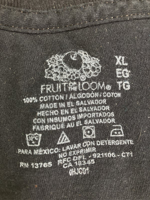 FRUIT OF THE LOOM/フルーツオブザルーム/Tシャツ/カットソー/トップス/ブラック/XL