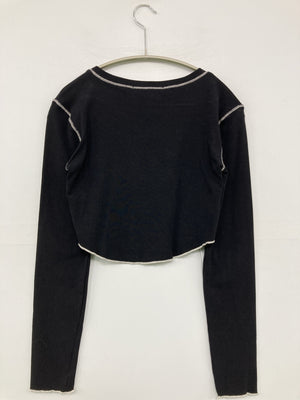Shang Pin/Tシャツ/カットソー/トップス/ブラック