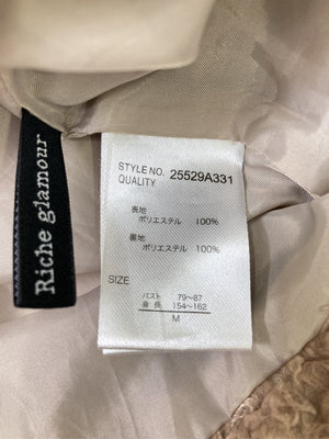 Riche glamour/リシェグラマー/Tシャツ/カットソー/トップス/ベージュ/M
