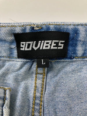 90VIBES/デニムパンツ/パンツ/スカイブルー/L