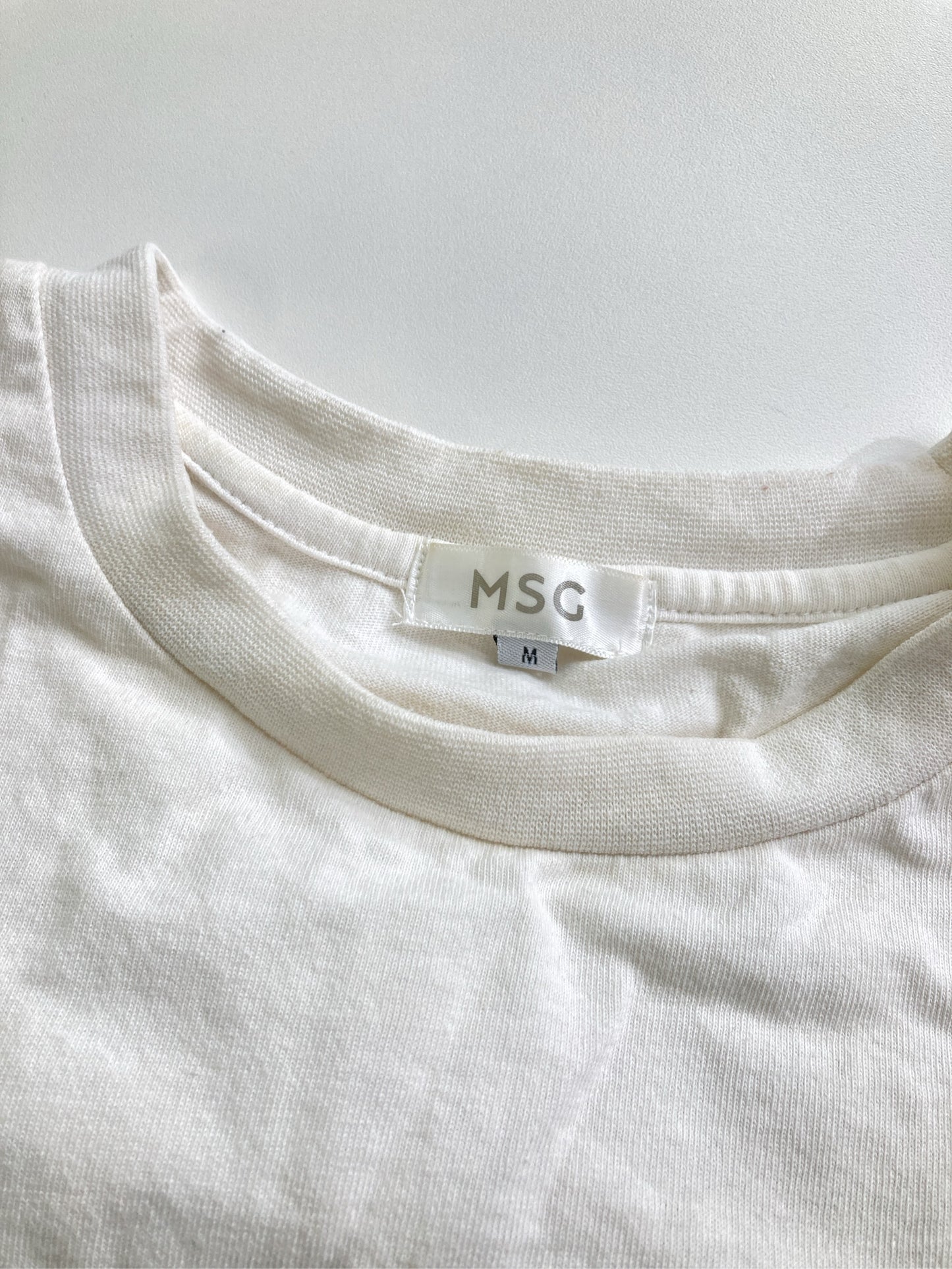 MSG/エムエスジー/Tシャツ/カットソー/トップス/ホワイト/M