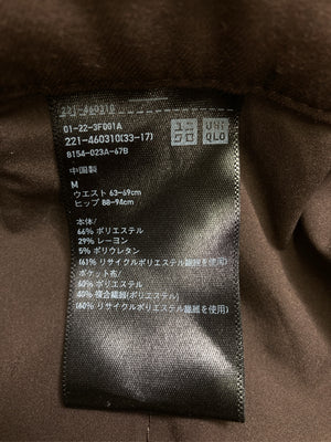 UNIQLO/ユニクロ/スラックス/パンツ/ブラウン/M