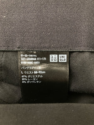 UNIQLO/ユニクロ/スラックス/パンツ/ブラック/L ウエスト84-92cm
