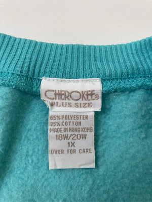 CHEROKEE/チェロキー/スウェット/トップス/スカイブルー/18W/20W 1X