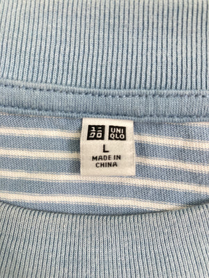 UNIQLO/ユニクロ/Tシャツ/カットソー/トップス/ブルー/L