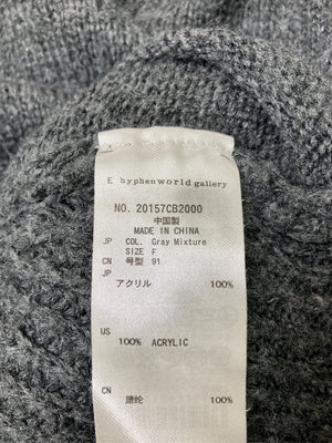 E hyphen world gallery/イーハイフンワールドギャラリー/ニット/セーター/トップス/グレー/F