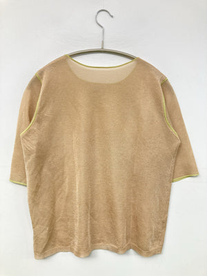 Tシャツ/カットソー/トップス/ベージュ/F