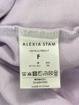 ALEXIA STAM/アリシアスタン/Tシャツ/カットソー/トップス/パープル/F