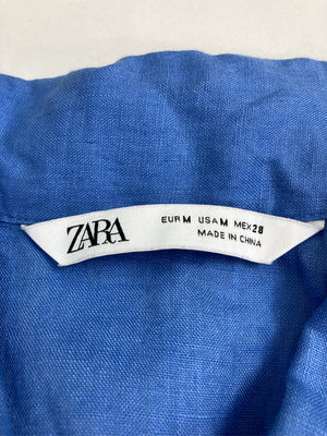 ZARA/ザラ/シャツワンピース/ワンピース/ドレス/ブルー/M