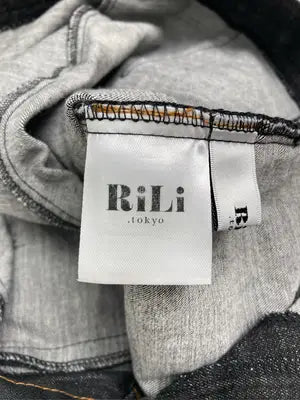 RiLi/リリ/デニムパンツ/パンツ/ブラック