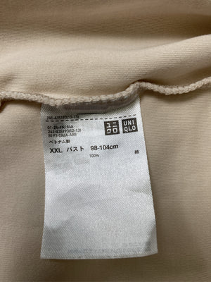 UNIQLO/ユニクロ/Tシャツ/カットソー/トップス/ベージュ/XXL