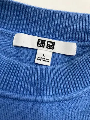 UNIQLO/ユニクロ/ニット/セーター/トップス/ブルー/L