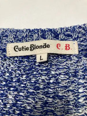 Cutie Blonde/キューティーブロンド/ニット/セーター/トップス/ブルー/L