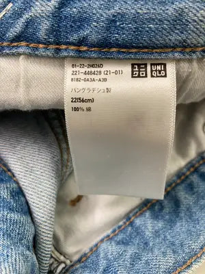 UNIQLO JEANS/ユニクロジーンズ/デニムパンツ/パンツ/ブルー/22(56cm)