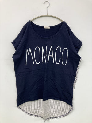 G.O/Tシャツ/カットソー/トップス/ネイビー