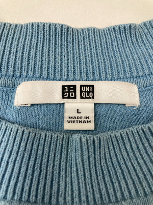 UNIQLO/ユニクロ/ニット/セーター/トップス/スカイブルー/L