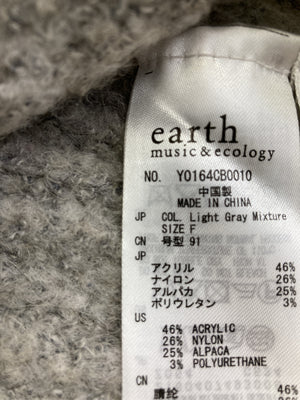 earth music&ecology/アースミュージックアンドエコロジー/ニット/セーター/トップス/グレー/F