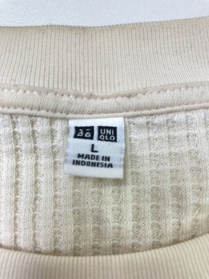 UNIQLO/ユニクロ/Tシャツ/カットソー/トップス/アイボリー/L