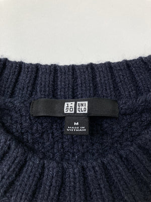 UNIQLO/ユニクロ/ニット/セーター/トップス/ネイビー/M
