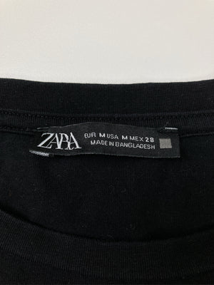 ZARA/ザラ/Tシャツ/カットソー/トップス/ブラック/M