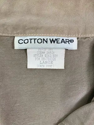 COTTON WEAR/シャツ/ブラウス/トップス/ベージュ/LARGE